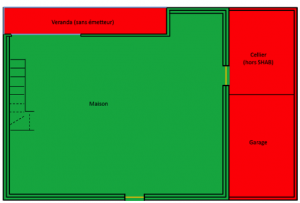 SRT d&rsquo;un rez-de-chauss&eacute;e